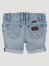 Girl's Cuffed Raw Hem Denim Shorts in Devon