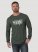Men's Wrangler Long Sleeve Front Graphic T-Shirt in Black Forest Heather