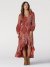 Women's Wrangler Boho High-Low Hem Midi Dress in Ginger Spice