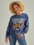 Women's Wrangler Graphic Long Sleeve Relaxed Tee in Navy