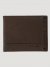 Men's Embossed Passcase Bifold Wallet in Brown