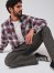Men's Wrangler Flannel Plaid Shirt in Vaporous Gray