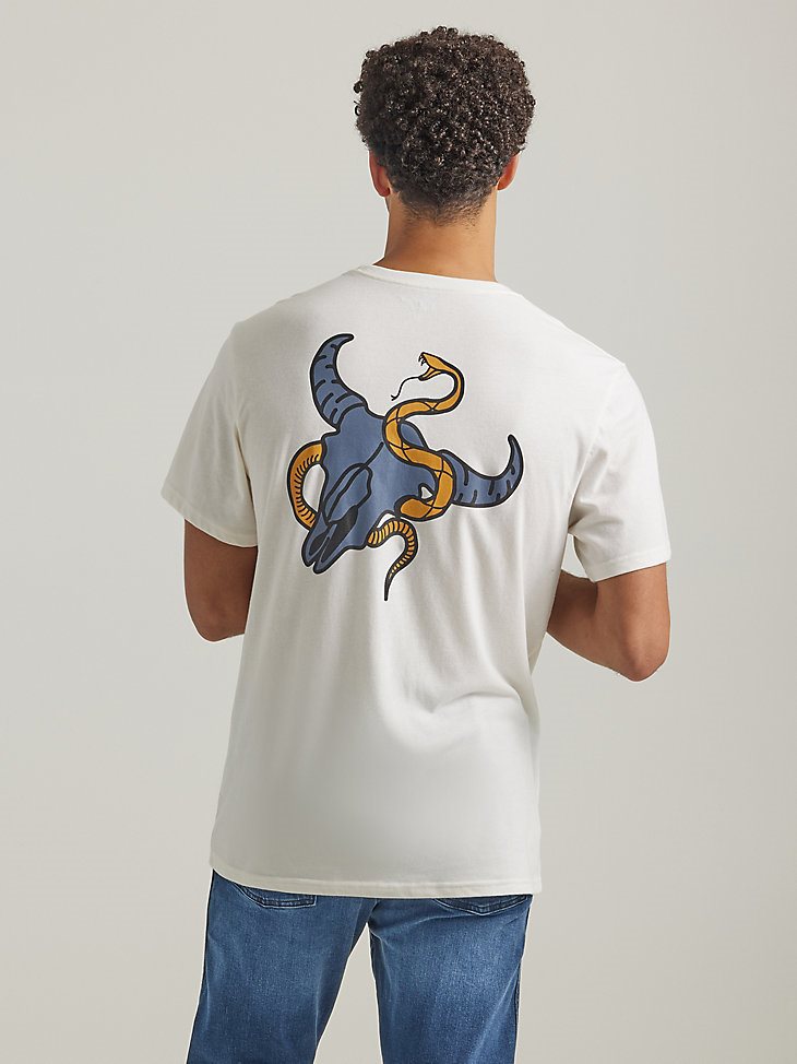 Men's Desert Cowboy T-Shirt in Marshmallow
