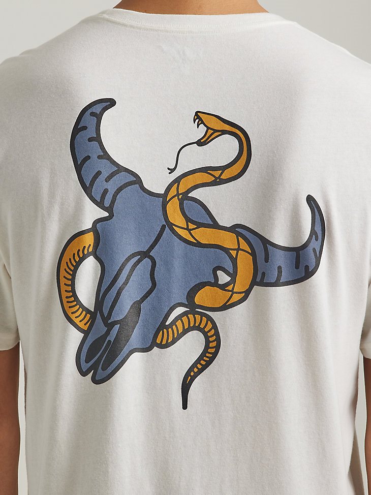 Men's Desert Cowboy T-Shirt in Marshmallow
