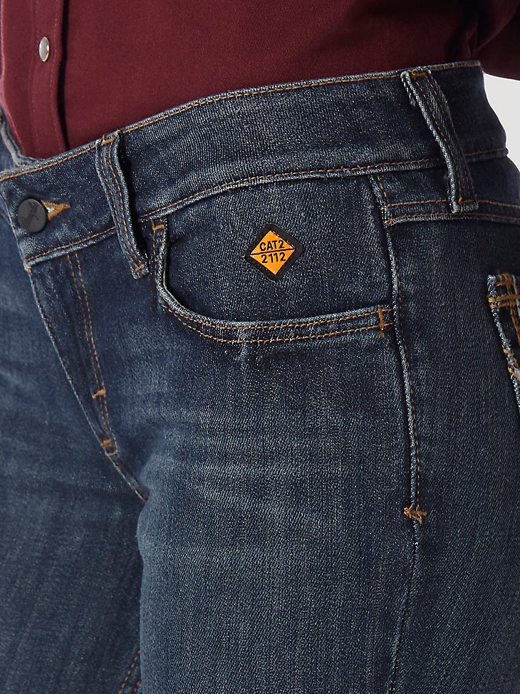 Women's Wrangler Retro Flame Resistant Mae Bootcut Work Jean in Bakersville