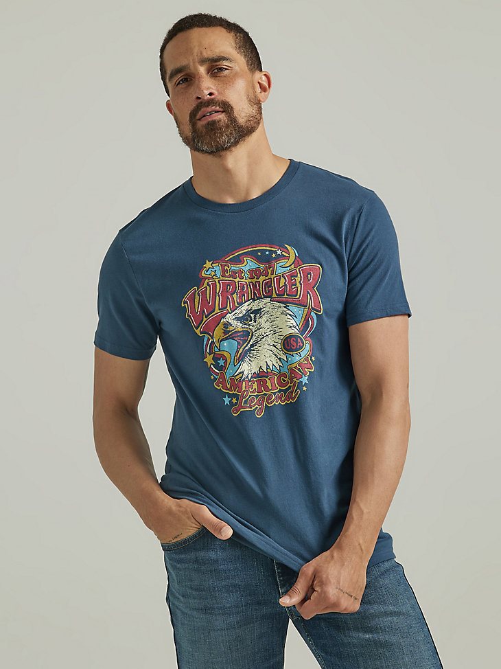Men's American Legend Graphic T-Shirt in Midnight Navy