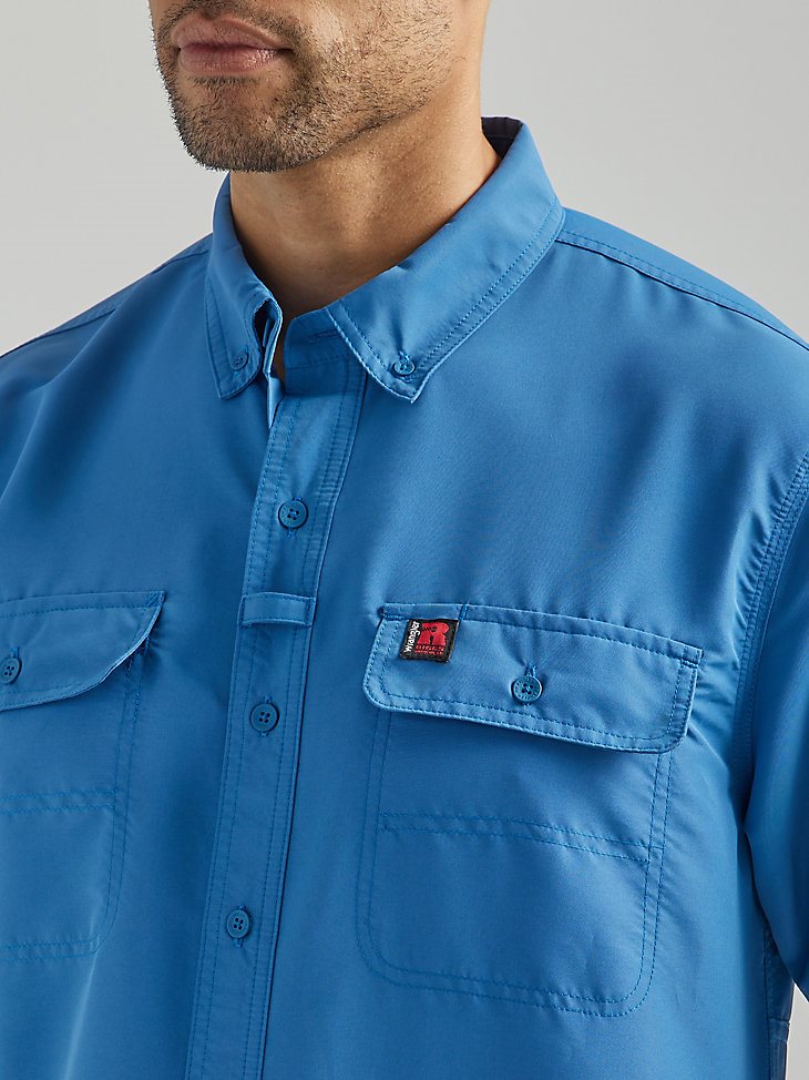 Wrangler RIGGS Workwear Lightweight Work Shirt in Dark Blue