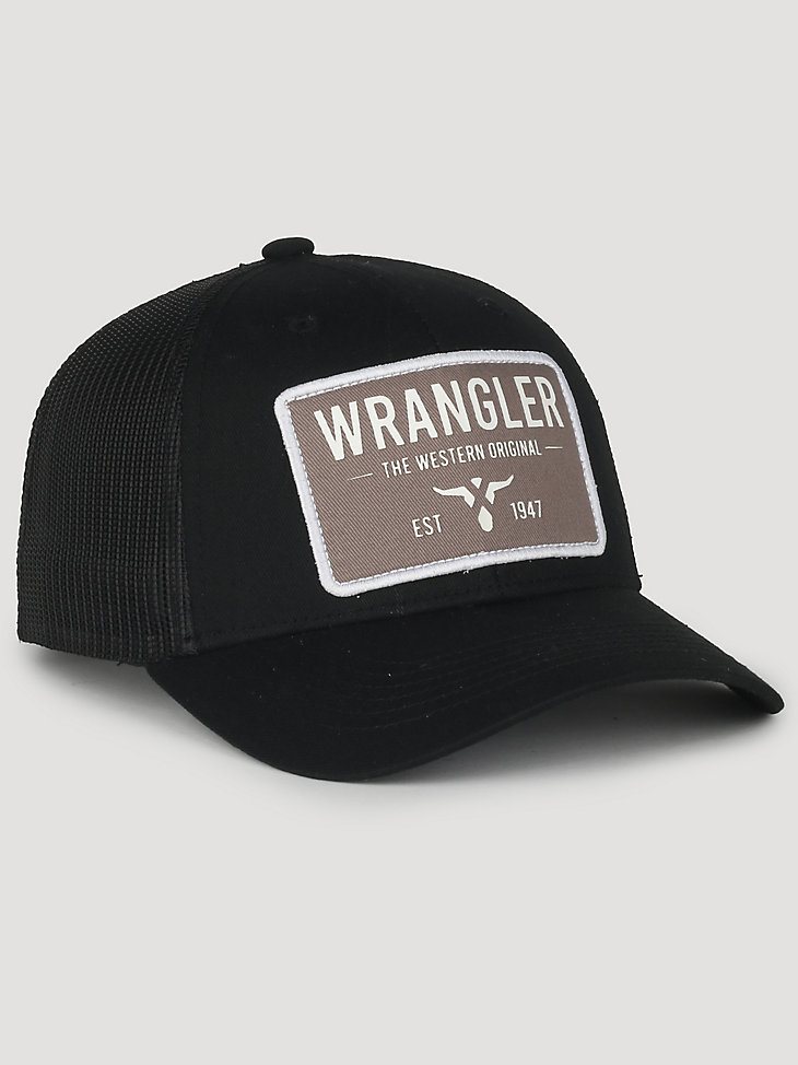 Wrangler Original Patch Baseball Hat in Black