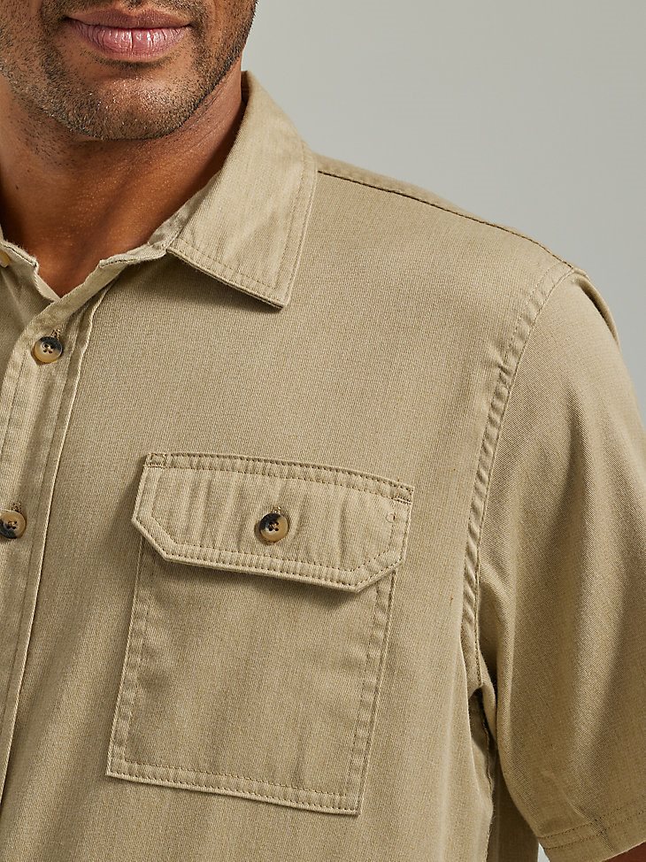 Wrangler Men's Epic Soft Flex Twill Shirt in Twill