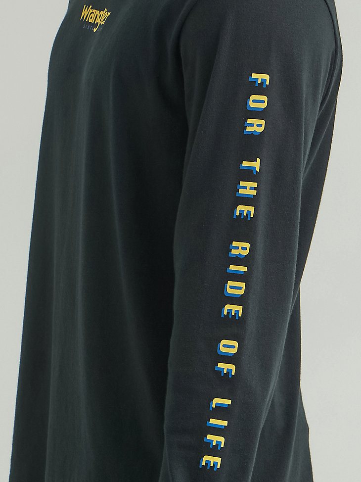 Men's Ride of Life T-Shirt in Jet Black