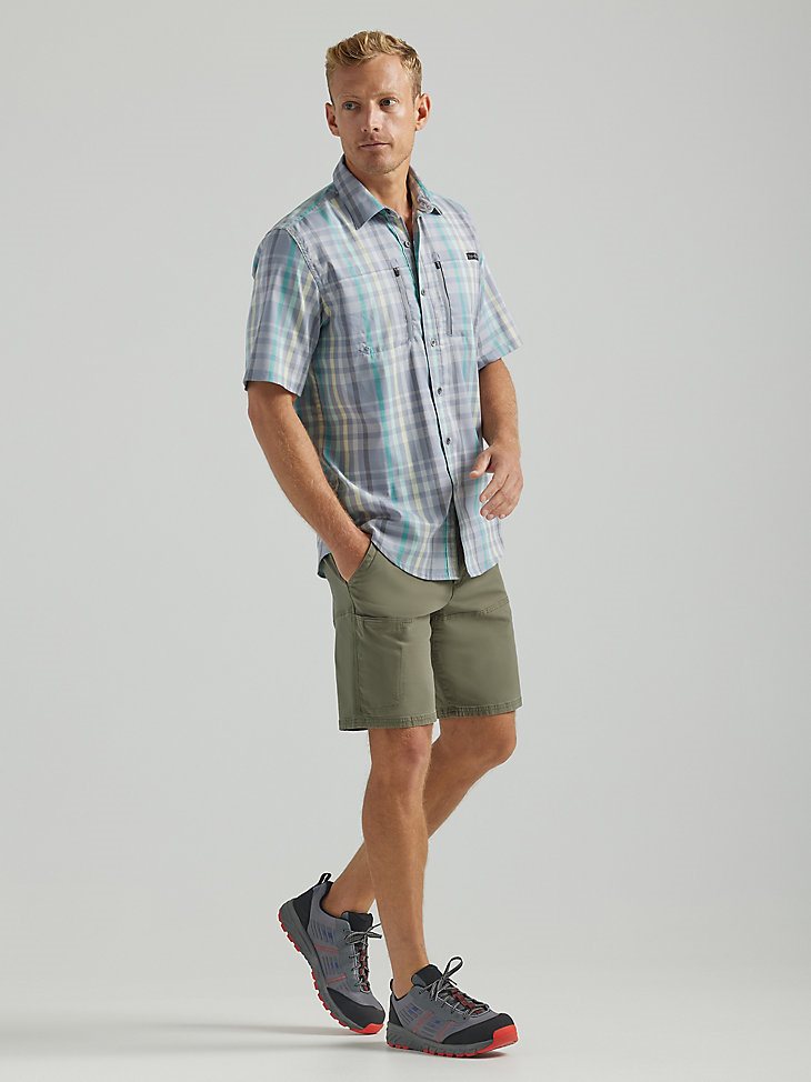 ATG By Wrangler Men's Horizon Plaid Shirt in Kure Plaid