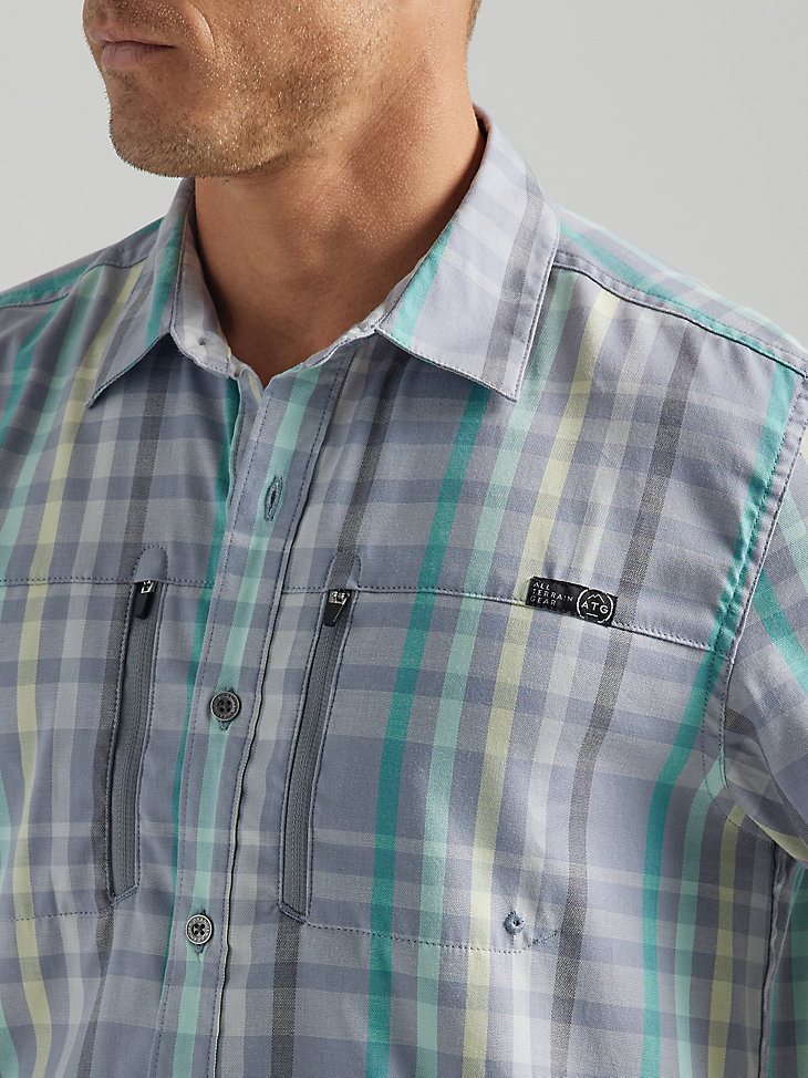 ATG By Wrangler Men's Horizon Plaid Shirt in Kure Plaid
