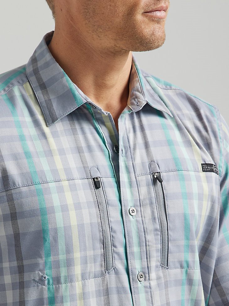 ATG By Wrangler Men's Horizon Plaid Shirt in Kure Plaid