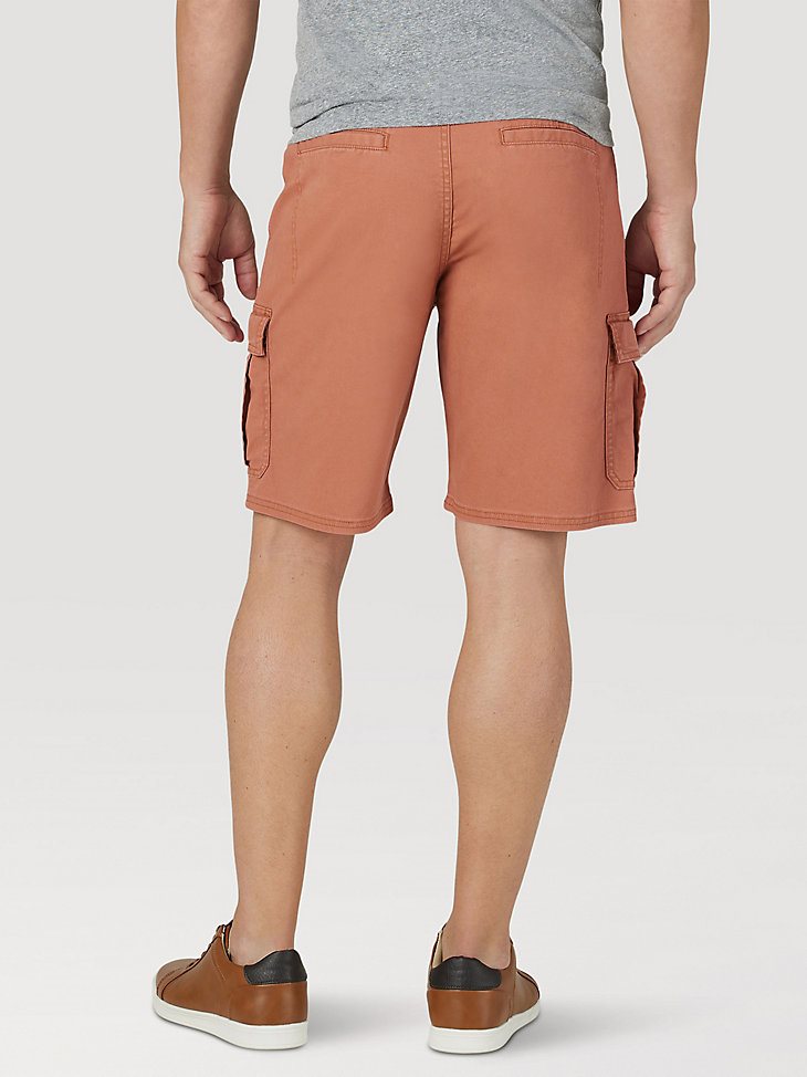 Men's Wrangler Authentics Stretch Cargo Short in Copper Brown