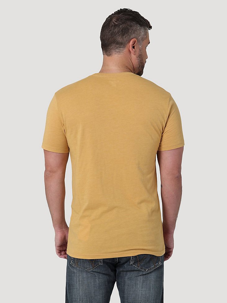 Men's George Strait Short Sleeve Graphic T-Shirt in Pale Gold Heather