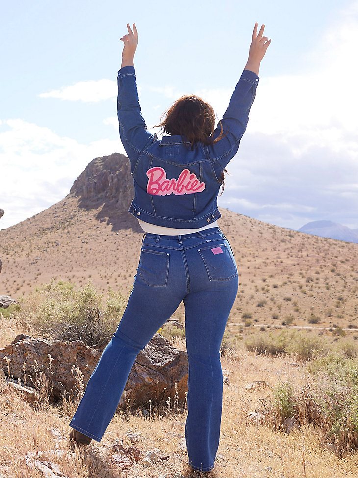 Wrangler x Barbie Westward High Rise Bootcut Jean in Wrangler Blue