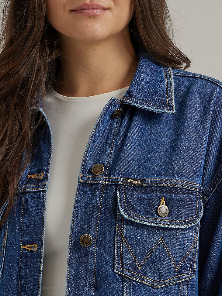 Women's Girlfriend Denim Jacket in Daffodil