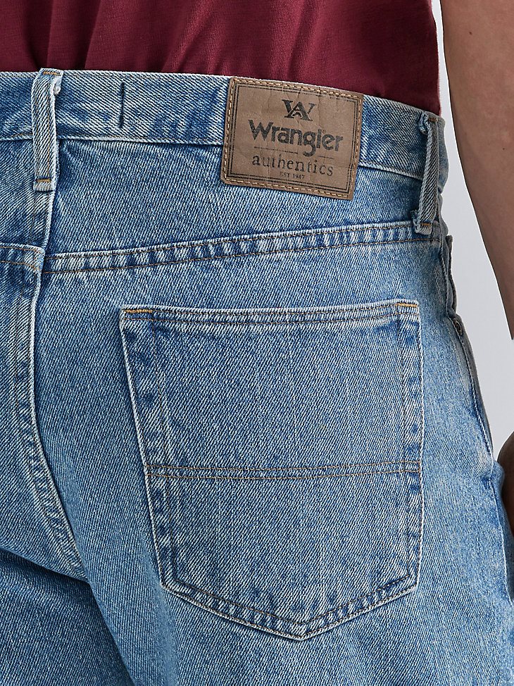 Men's Wrangler Authentics Relaxed Jean Short in Light Stonewash