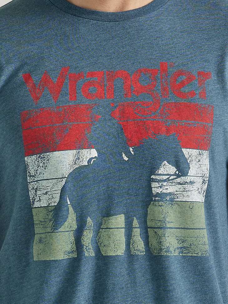 Men's Cowboy T-Shirt in Midnight Navy