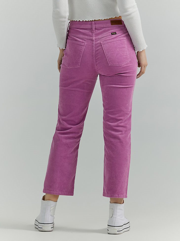 Women's Rodeo Straight Crop Corduroy Jean in Wild Flower