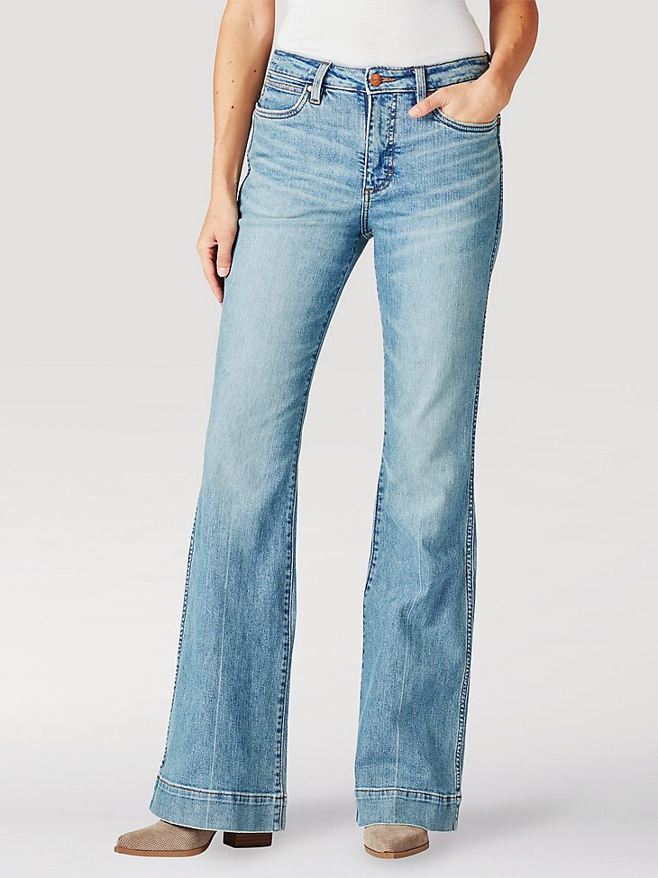 The Wrangler Retro Premium Jean: Women's High Rise Trouser in Emma
