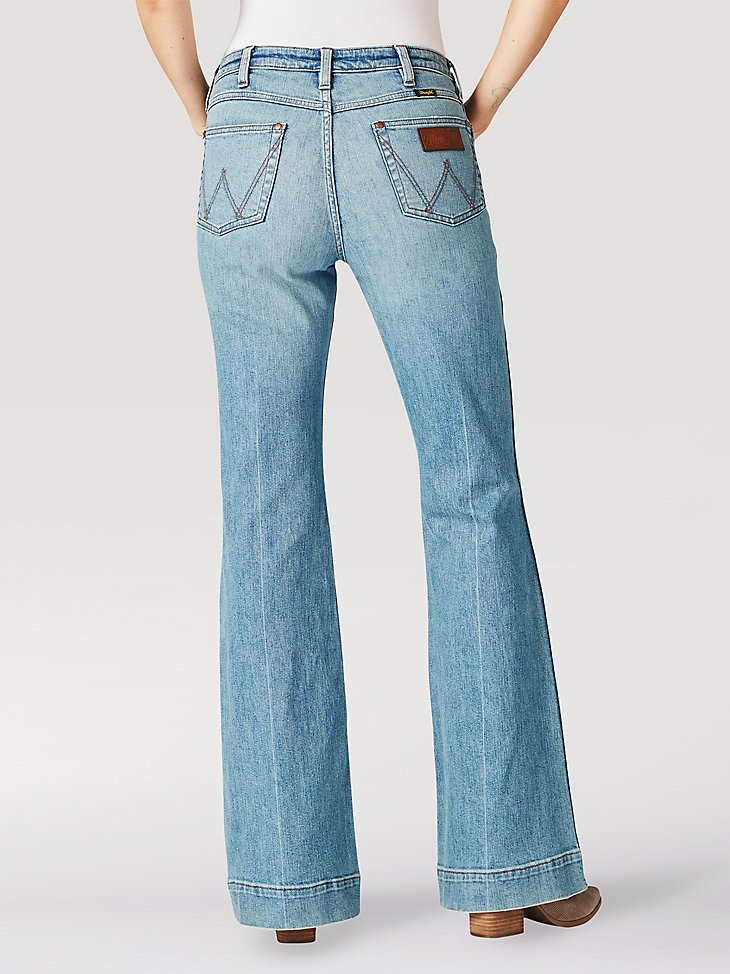 The Wrangler Retro Premium Jean: Women's High Rise Trouser in Emma