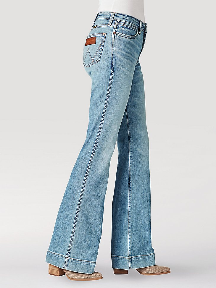 The Wrangler Retro Premium Jean: Women's High Rise Trouser in Emma
