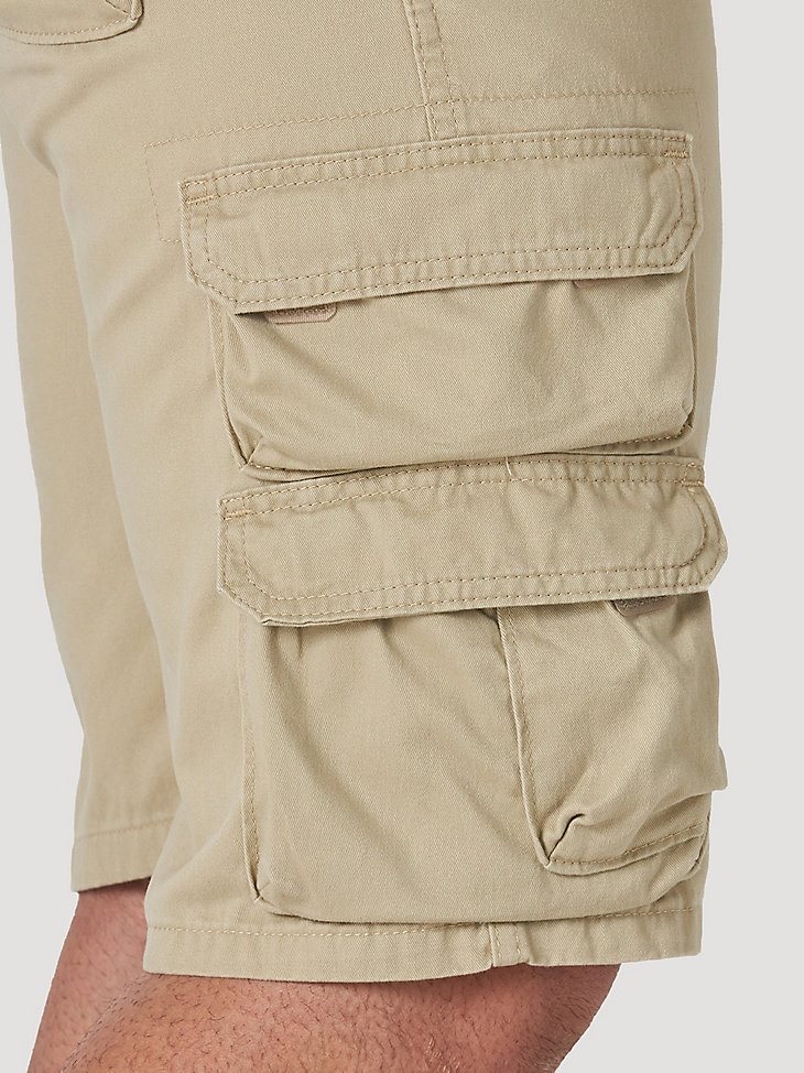 Men's Wrangler Authentics Cargo Short in Camel