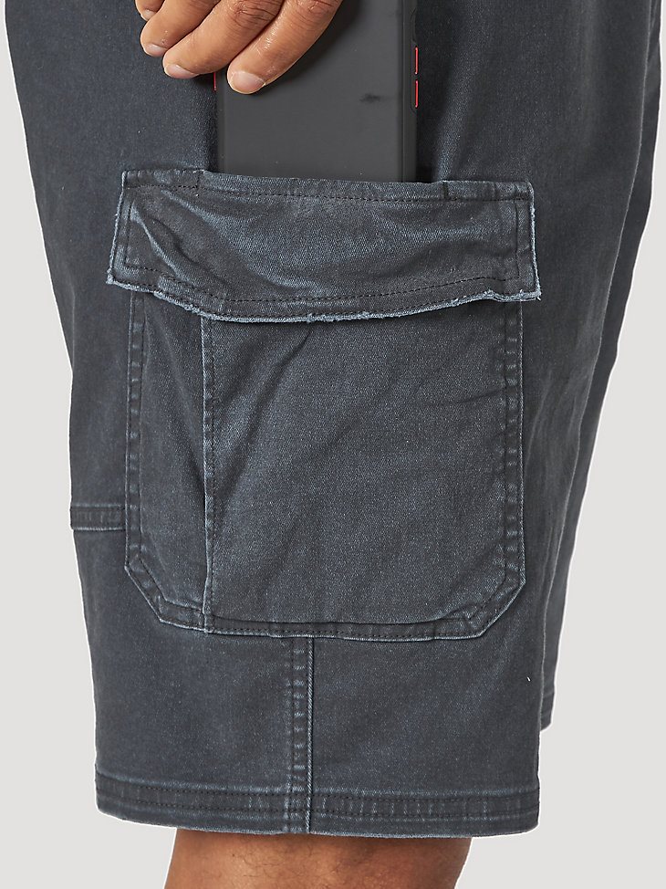 Men's Flex Twill Cargo Short in Caviar