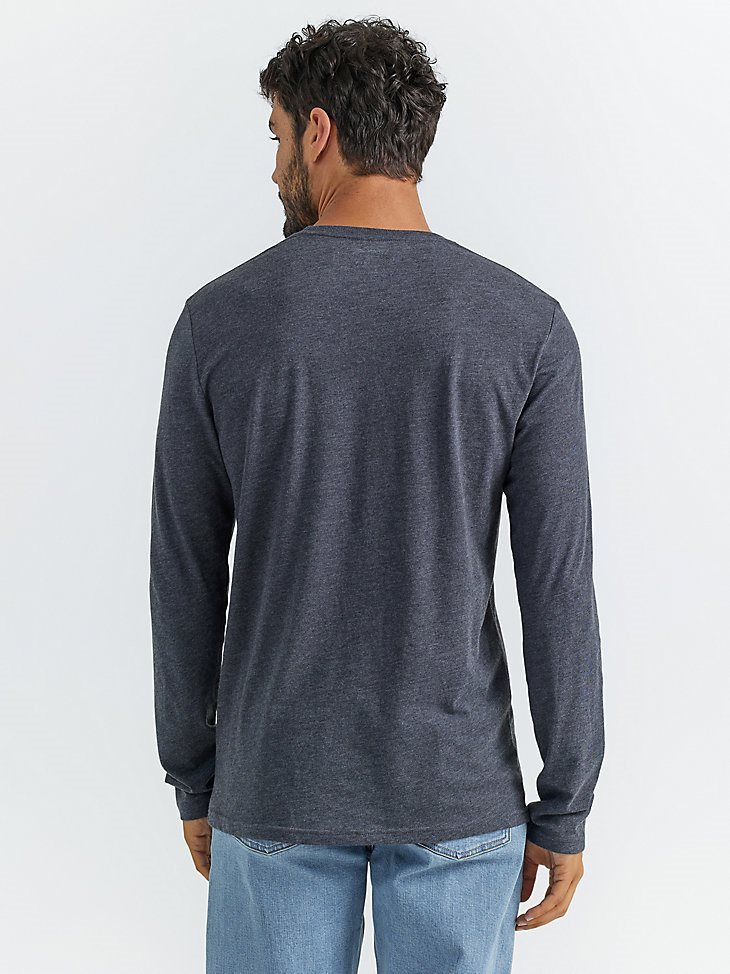 Men's Logo Mountain Back Graphic T-Shirt in Asphalt