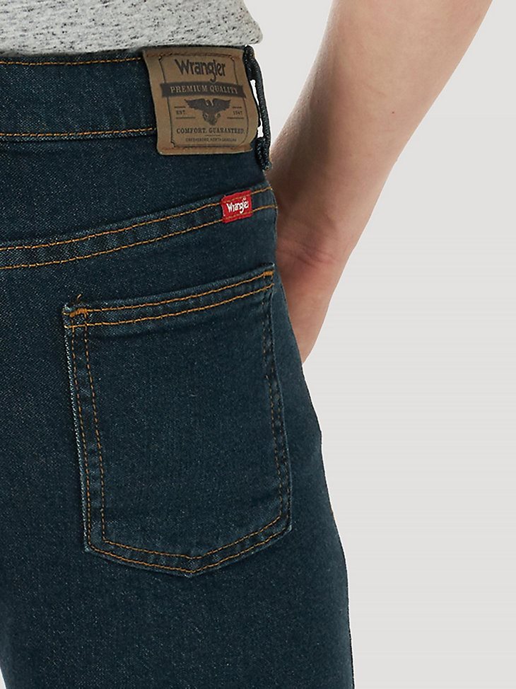 Boy's Wrangler Five Star Flex Straight Leg Jean (4-7) in Dark Night