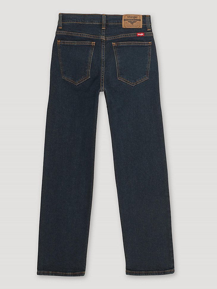 Boy's Wrangler Five Star Flex Straight Leg Jean (4-7) in Dark Night
