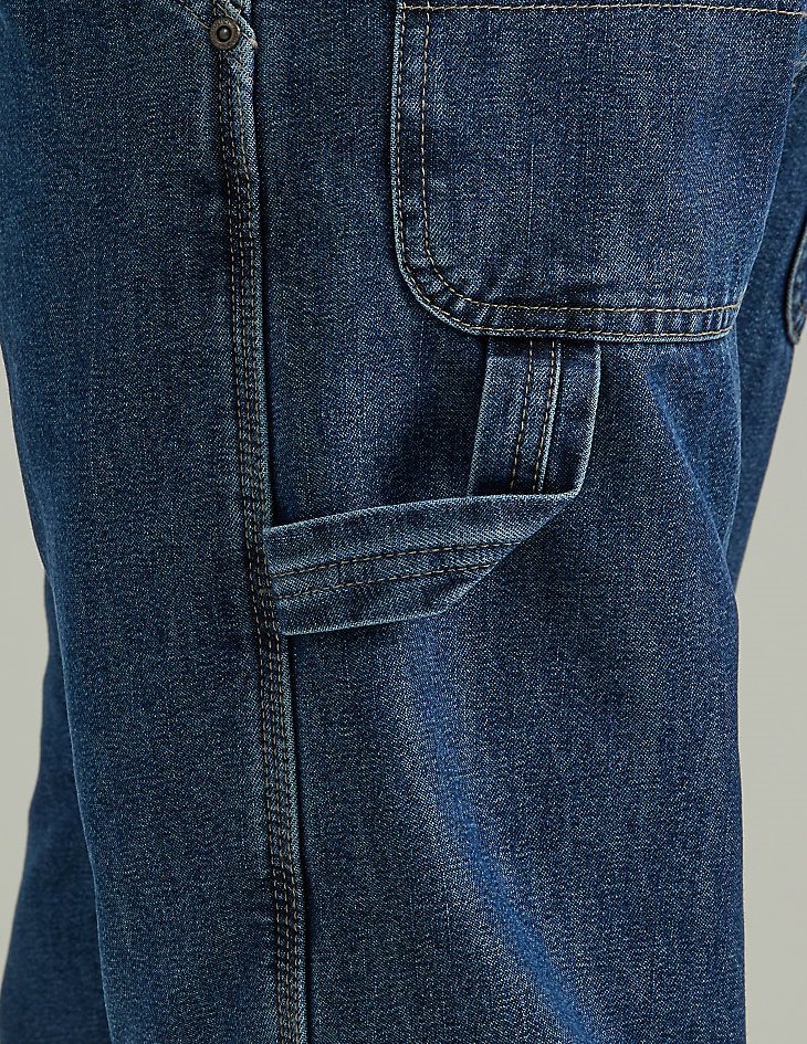 Wrangler Fleece Lined Carpenter Jean in Dark Stonewash