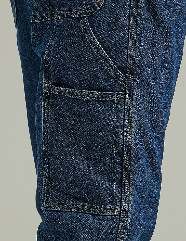 Wrangler Fleece Lined Carpenter Jean in Dark Stonewash