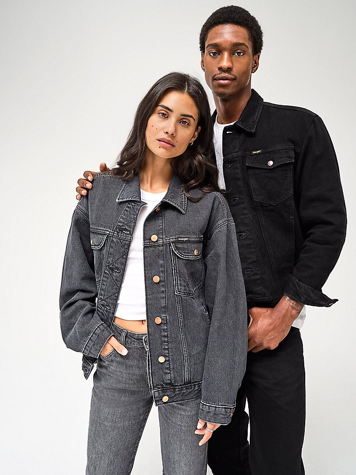 Women's Heritage Jumbo Trucker Jacket in Shadows