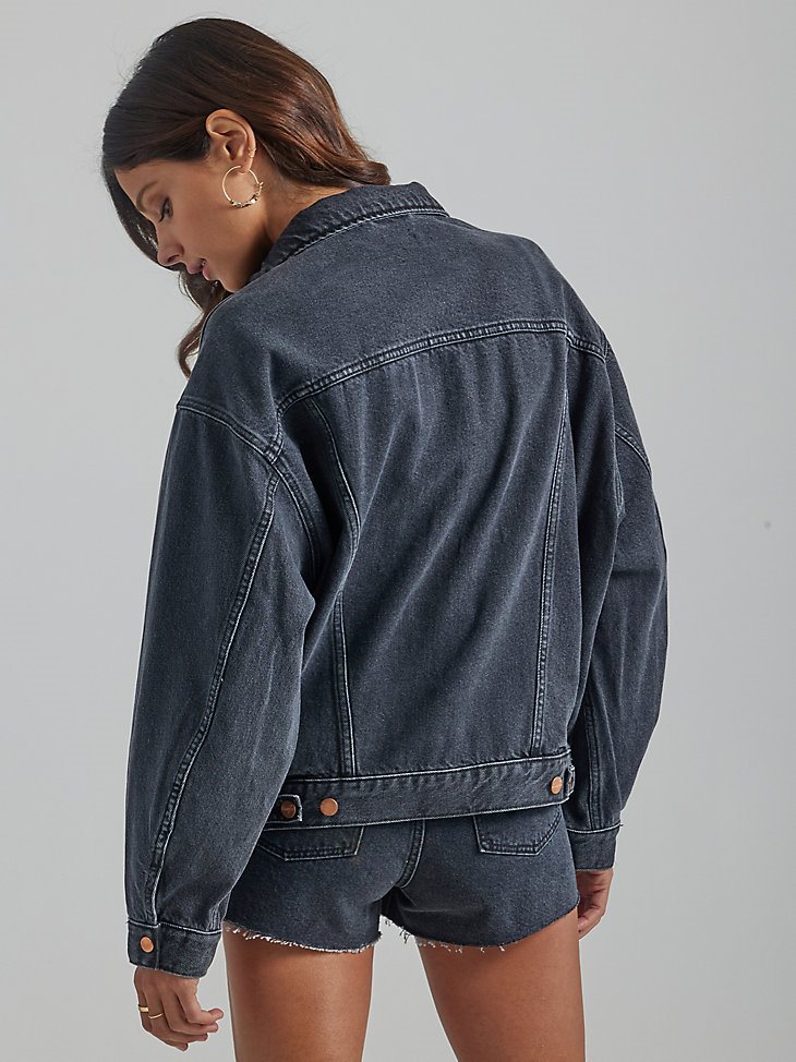 Women's Heritage Jumbo Trucker Jacket in Shadows