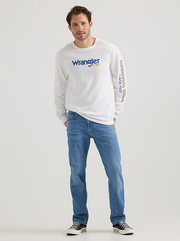 Men's Supercross Racing T-Shirt in Bright White
