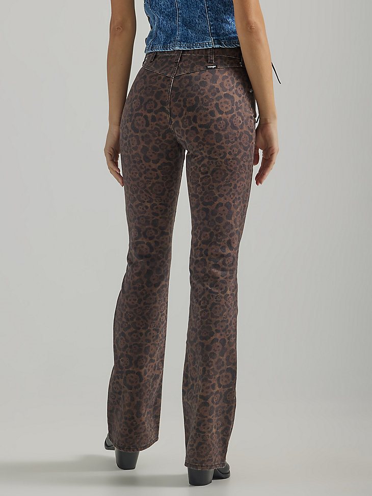 Wrangler x Fender Women's Lace Up Westward Jean in Leopard