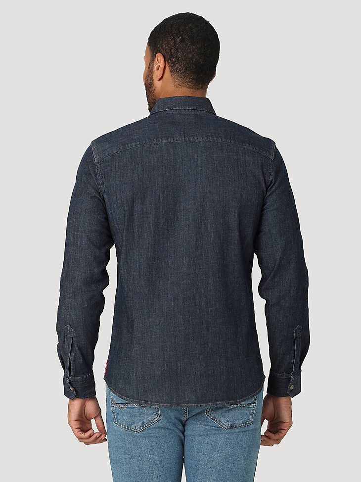 Men's Comfort Flex Denim Shirt in Dusk