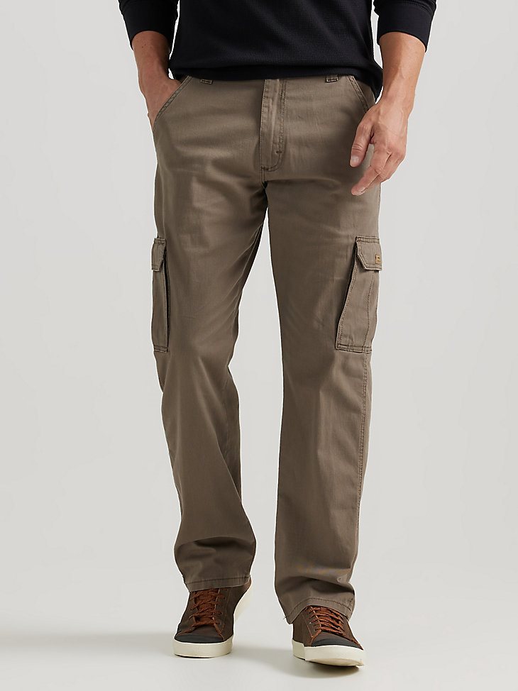 Wrangler Men's Comfort Flex Waist Cargo Pant in Breen