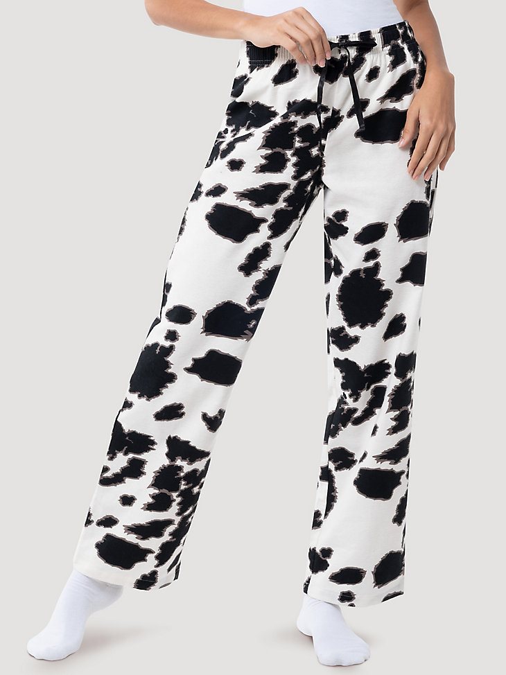 Women's Cow Print Sleep Set in Cow Print