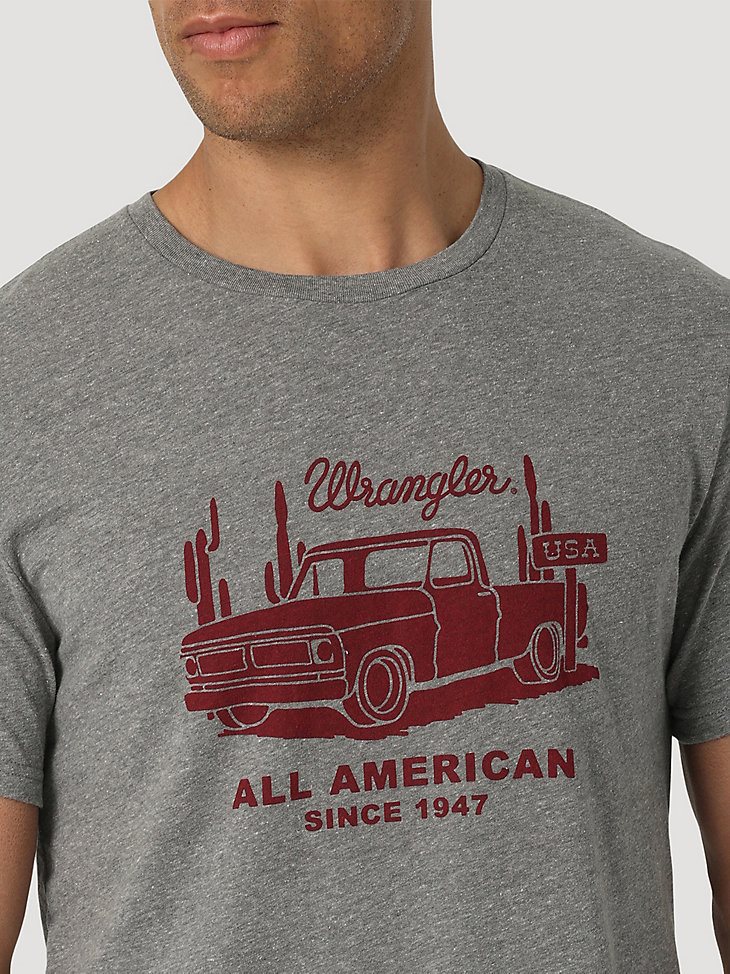 Wrangler All American Pickup Truck T-Shirt in Graphite Heather