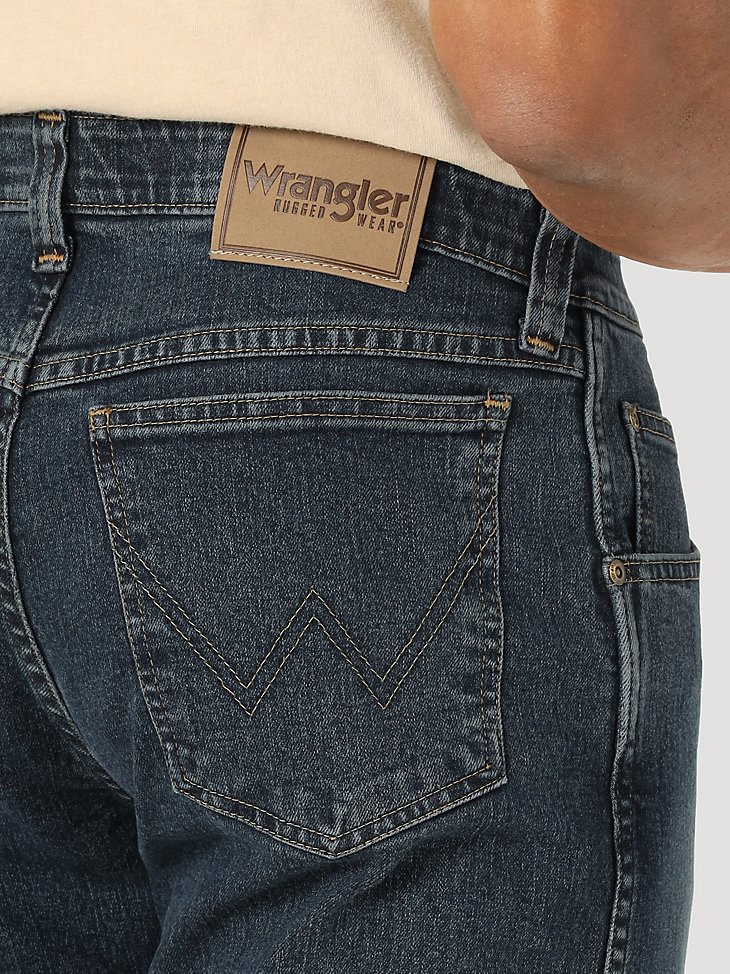 Wrangler Rugged Wear Performance Series Regular Fit Jean in Mid Indigo