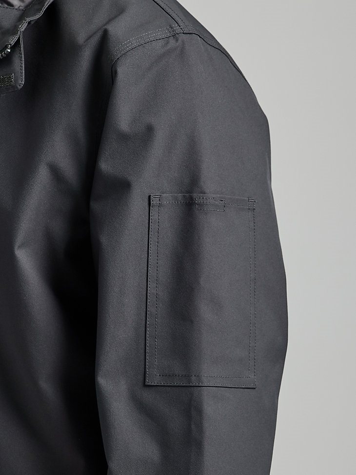 Wrangler RIGGS Workwear Tough Layers Rain Shell Jacket in Jet Black