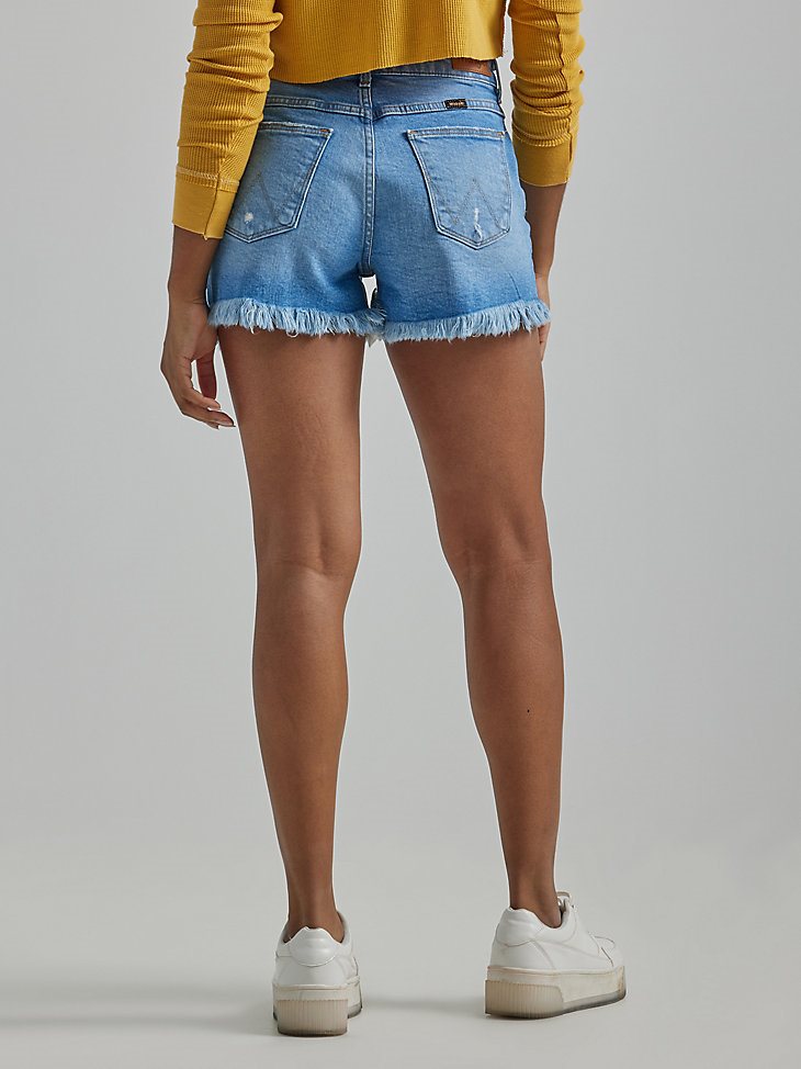 Women's High Rise Vintage Cut-Off Short in Light Wash