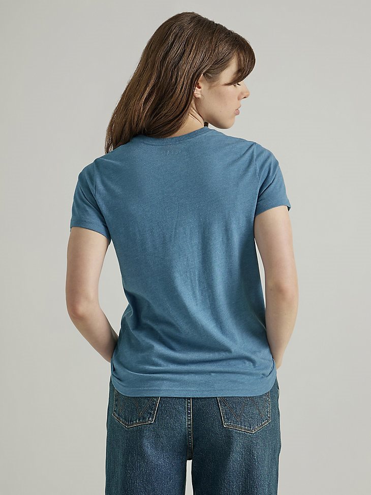 Women's Stay Wild Tee in Blue Ash