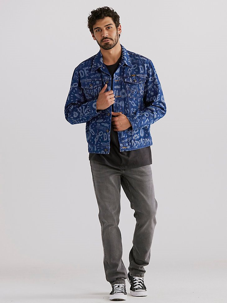 Wrangler x Deadfellaz Denim Jacket in Blue Denim