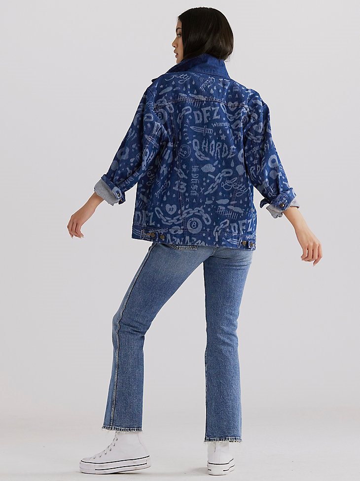 Wrangler x Deadfellaz Denim Jacket in Blue Denim