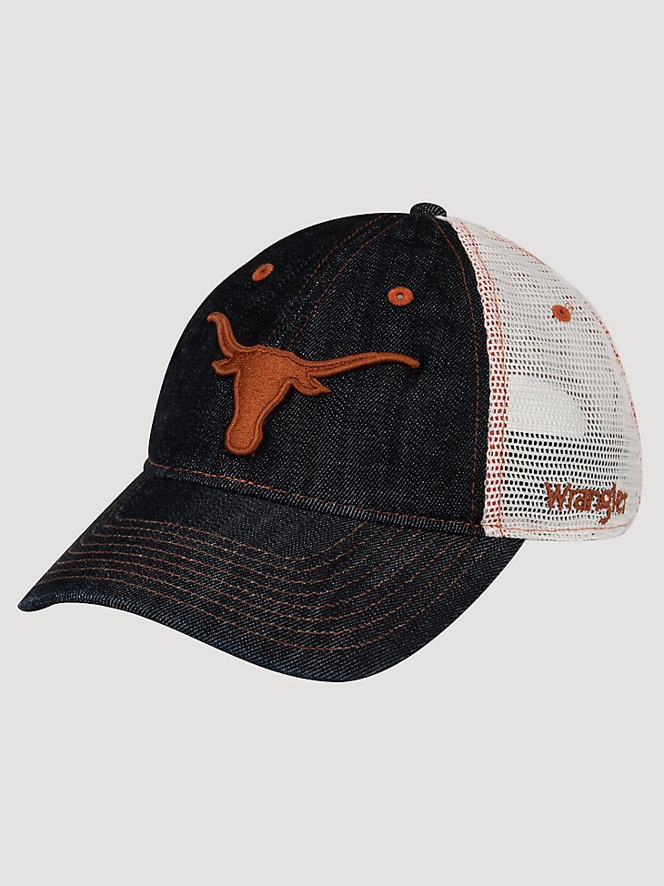Wrangler Collegiate Denim Trucker Cap in University of Texas