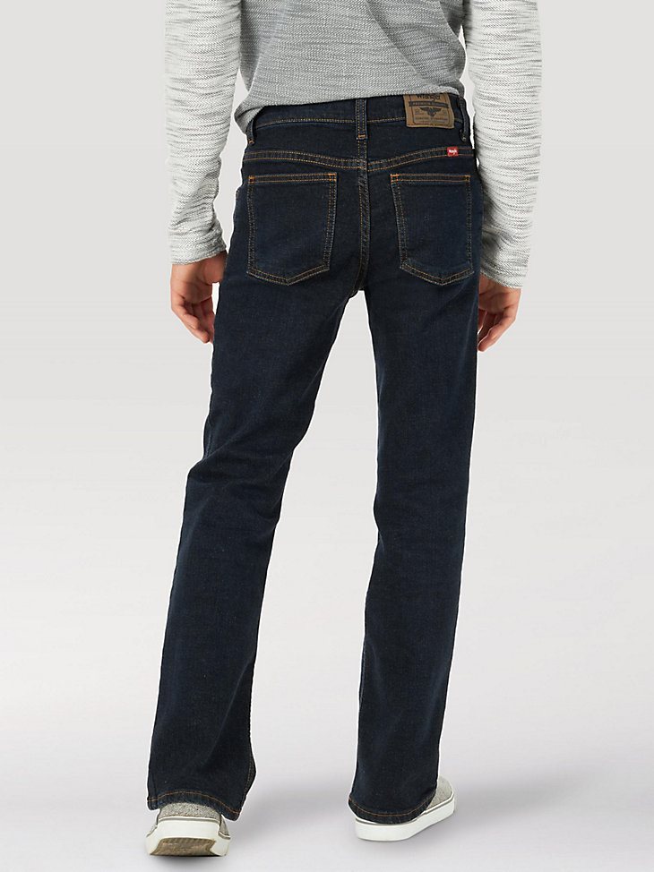 Boy's Wrangler Five Star Flex Bootcut Jean (8-16) in Deep Indigo